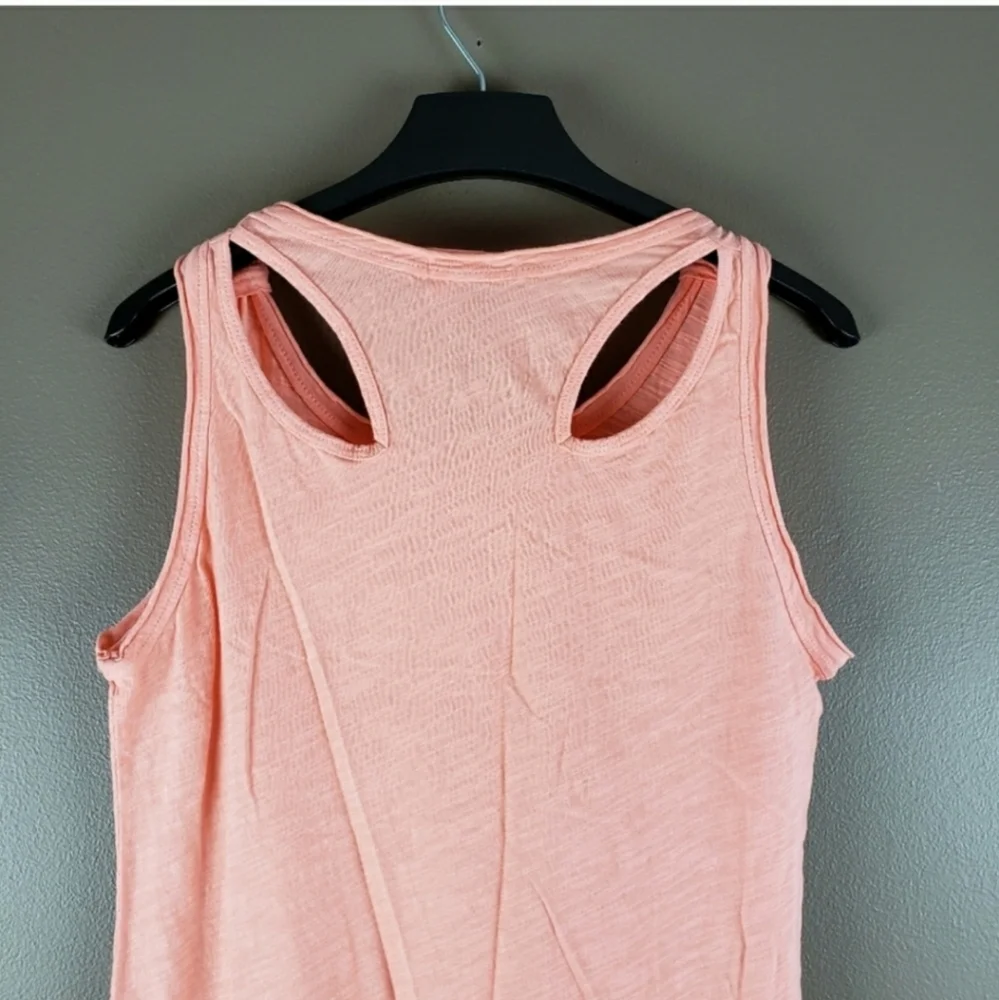 Fresh Produce peachy orange high low tank dress size medium